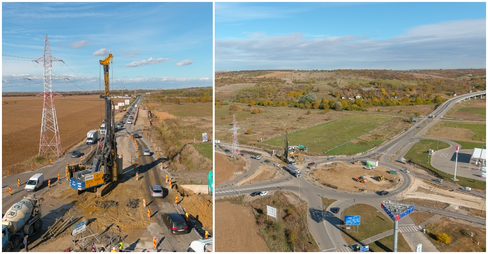 FOTO. Se construiește pasaj suprateran pe DN19, Oradea-Satu Mare