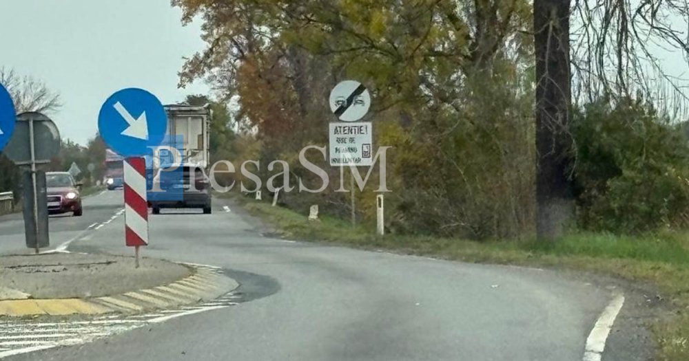 FOTO. Indicatoare noi de alertare pe DN19, Carei-Satu Mare. Plătiți scump neatenția