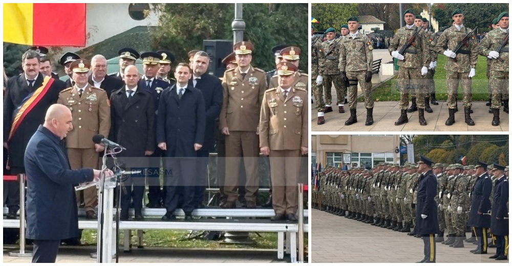 FOTO/VIDEO. La mulți ani Armatei Române! Premierul Bolojan prezent la evenimentul din Carei