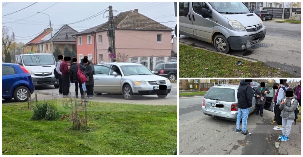 FOTO. Accident în lanț pe Drumul Odoreului. Un șofer a plecat, mai multe persoane la bordul vehiculelor