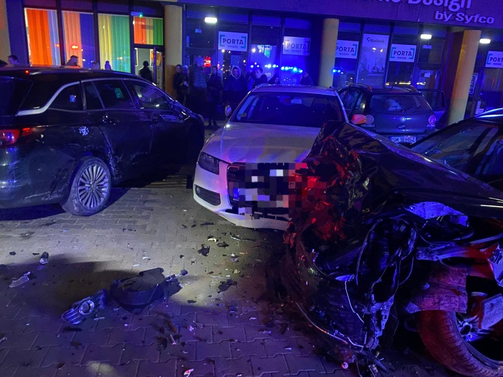 FOTO/VIDEO. Șoferul care a provocat dezastrul de pe Podul Transilvania, direct în arestul Poliției