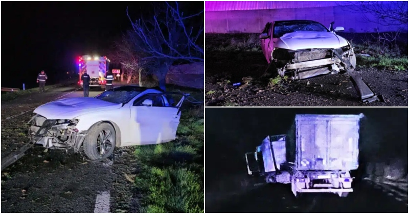 FOTO. Ionuț a murit la doar 24 de ani. Mașina, ruptă în două, călcată de TIR