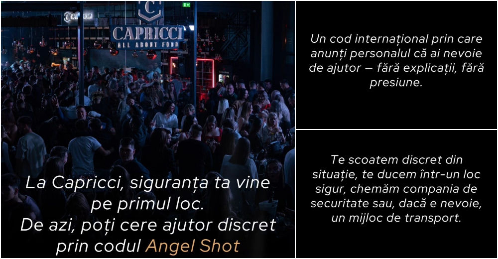 FOTO. La Capricci Satu Mare se introduce un cod discret pentru siguranța femeilor! 