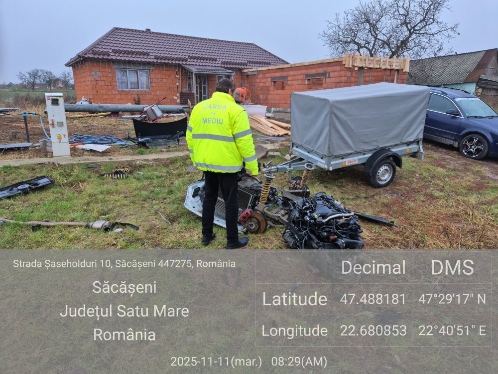 FOTO. Perchezițiile din Satu Mare de săptămâna trecută s-au lăsat cu amenzi și de la Garda de Mediu