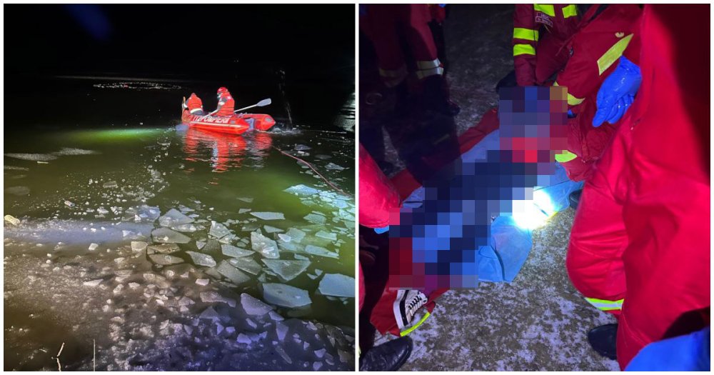 FOTO/VIDEO. Tragedie într-un județ din țară. Doi copii s-au înecat după ce gheaţa pe care traversau s-a rupt