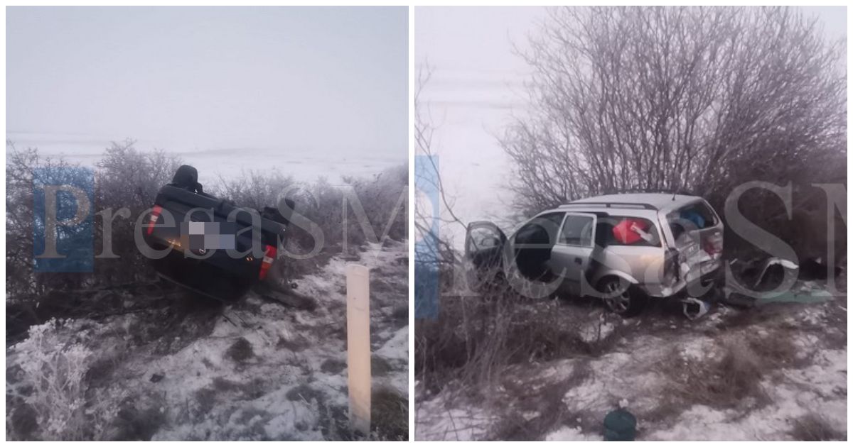 FOTO. Bărbat strivit între două mașini, în județul Satu Mare. Tragedie în această dimineață