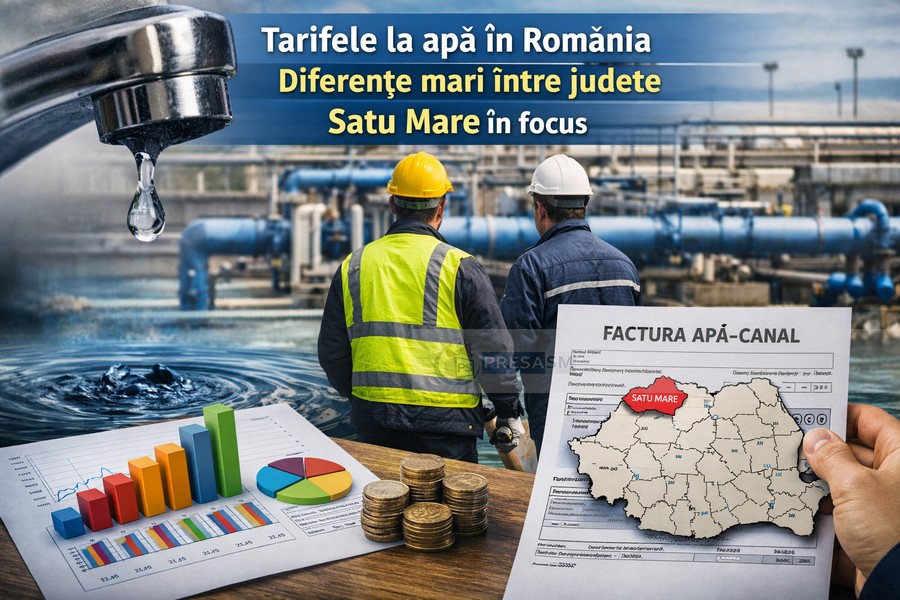 Tarifele la apă și canalizare în România în 2026. Sătmărenii se pot lăuda în fața altora