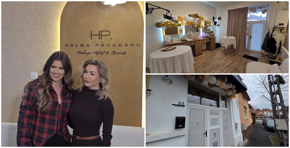 FOTO. Eleganță, rafinament și pasiune pentru frumusețe: Helga Păducanu deschide un atelier de makeup și training în Satu Mare