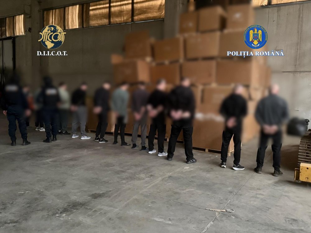 FOTO/VIDEO: Fabrică ilegală de țigări descoperită în vestul țării! Frontieriștii sătmăreni au ajutat la prinderea grupării