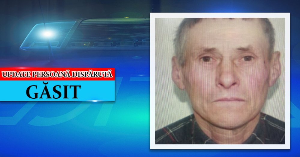 Sătmăreanul dat dispărut a fost găsit. Polițiștii mulțumesc pentru implicare