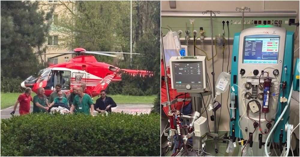 Sătmărean preluat în stare critică de un elicopter SMURD. Transferat de urgență