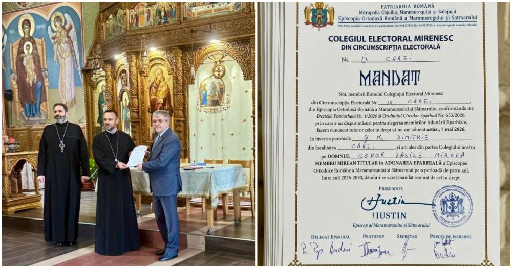 Mircea Govor, membru mirean titular în Adunarea Eparhială a Episcopiei Ortodoxe Române a Maramureșului și Sătmarului
