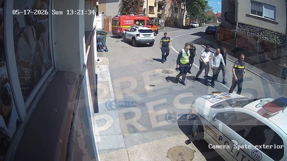 FOTO/VIDEO. Crimă în plină zi, pe stradă, la Satu Mare. Cine e victima și cine e criminalul
