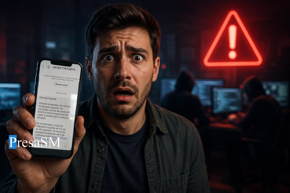 VIDEO. O nouă escrocherie în România. Țeapa cu ”amenzi” prin SMS