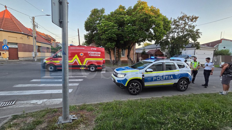 FOTO/VIDEO. Cum s-a petrecut accidentul de ieri din Satu Mare. O femeie a ajuns la spital