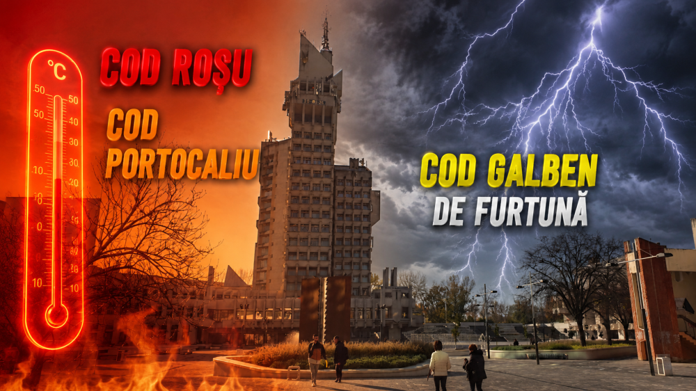 Noi avertizări meteo la Satu Mare. Cod roșu și Cod galben astăzi la Satu Mare. Mâine, Cod portocaliu de caniculă