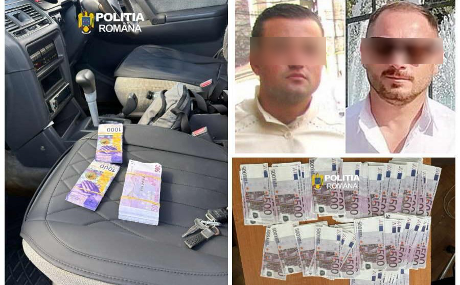 FOTO. Cum se punea în circulație valută falsă, în Satu Mare. Jumătate de milion de euro falși, confiscați