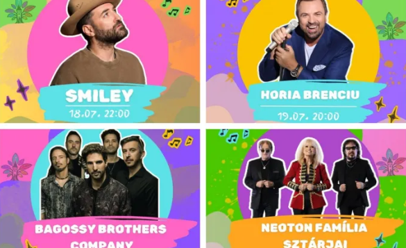 PROGRAM. Smiley, Horia Brenciu și Bagossy Brothers Company urcă pe scena The Park Festival. Trei zile de concerte la Carei