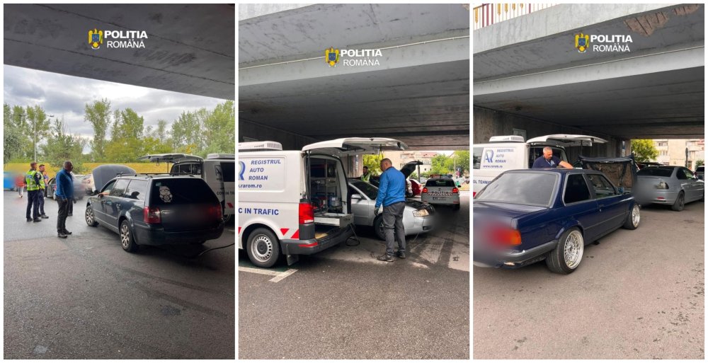 FOTO. Poliția și RAR au băgat mașinile sub Podul Decebal. Câte au ieșit cu amenzi