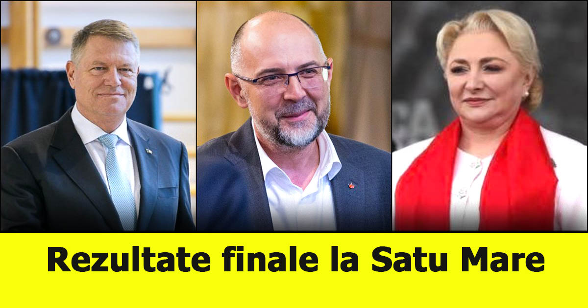 Rezultate Finale Alegeri PrezidenÈ›iale 2019 Satu Mare Topul CandidaÈ›ilor